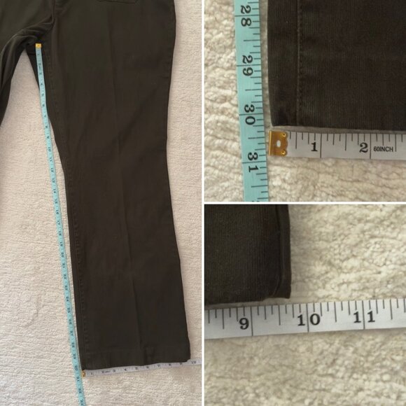 Coldwater Creek Pants Size 18 Olive Green Natural Fit Casual Fall Style - Picture 9 of 12